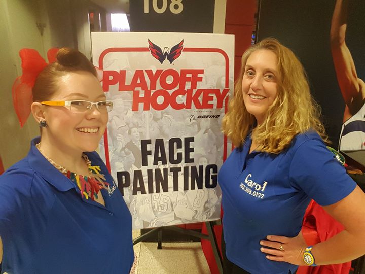 Come and get your face painted in sections 108 and 400