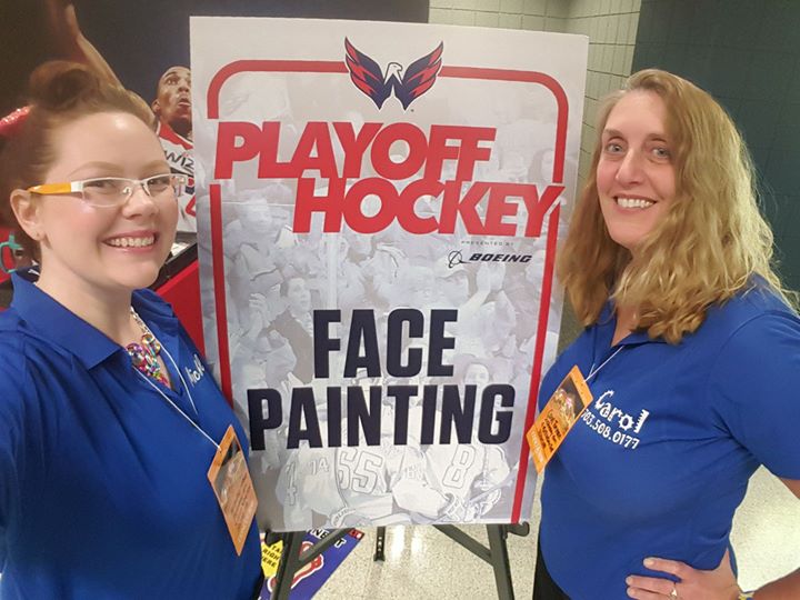 Face Painting for the Caps tonight – sections 108 and 400!